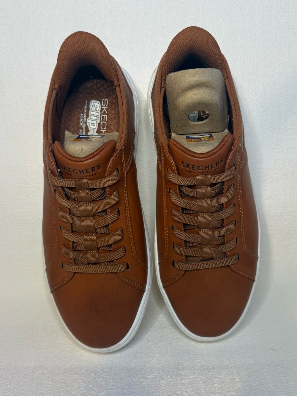 Skechers Slip-ins Court Break brown sneakers men’s 9.5 wide